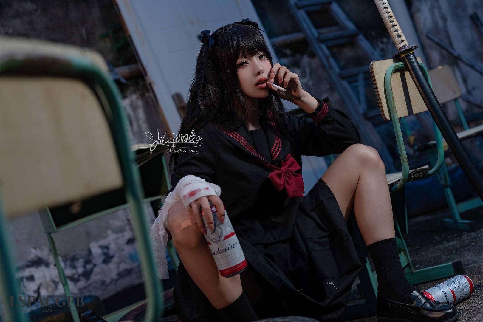 Yiko湿润兔『不良女高』-03.jpg